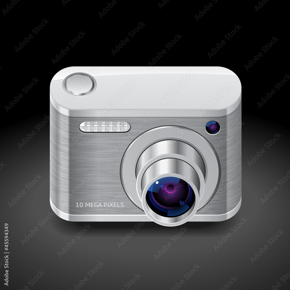 Icon for compact photo camera Icon for compact photo camera