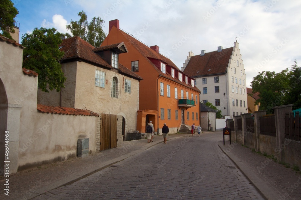 Visby, a world heritage town in Gotland Sweden.