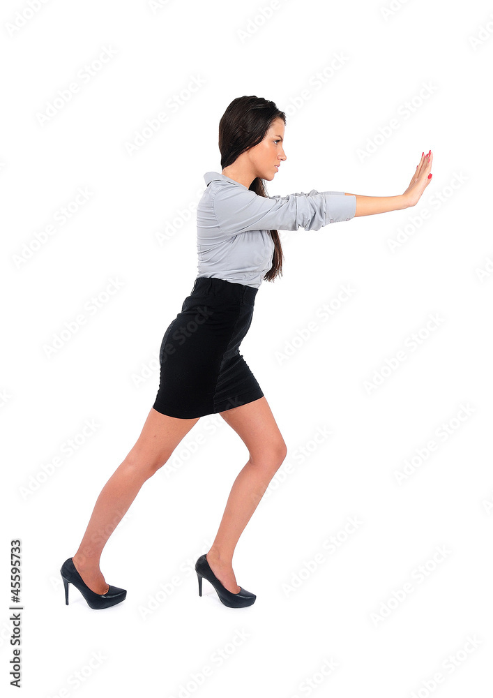 Isolated business woman Isolated business woman