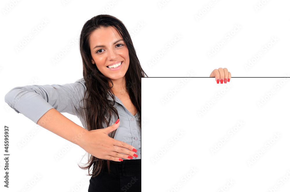 Isolated business woman Isolated business woman