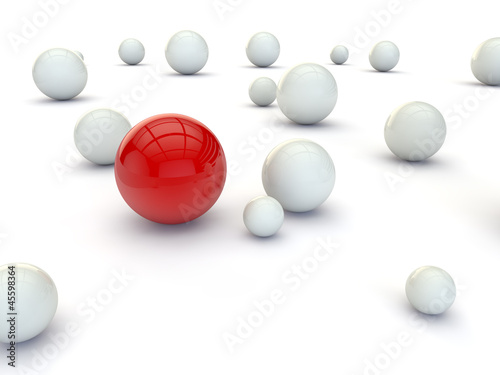 Individuality balls 3d rend...