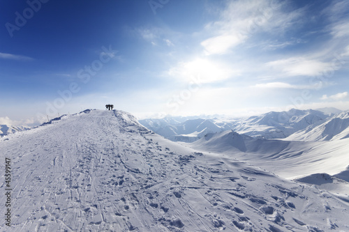 Top station of ropeway on ski resort © BSANI