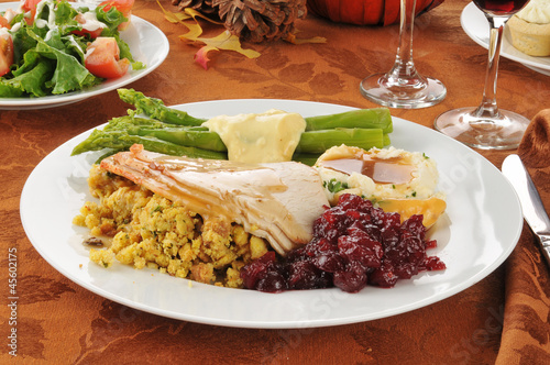 Konstfotografi Turkey dinner