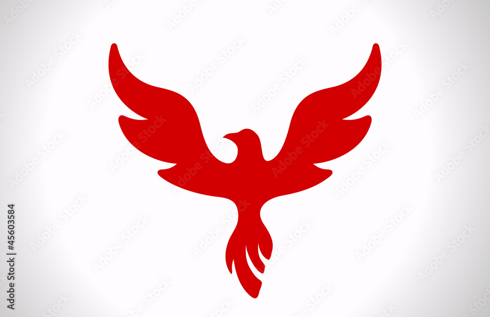 Logo Flying Bird Abstract. Luxury style icon. Phoenix. Logo Flying Bird Abstract. Luxury style icon. Phoenix.