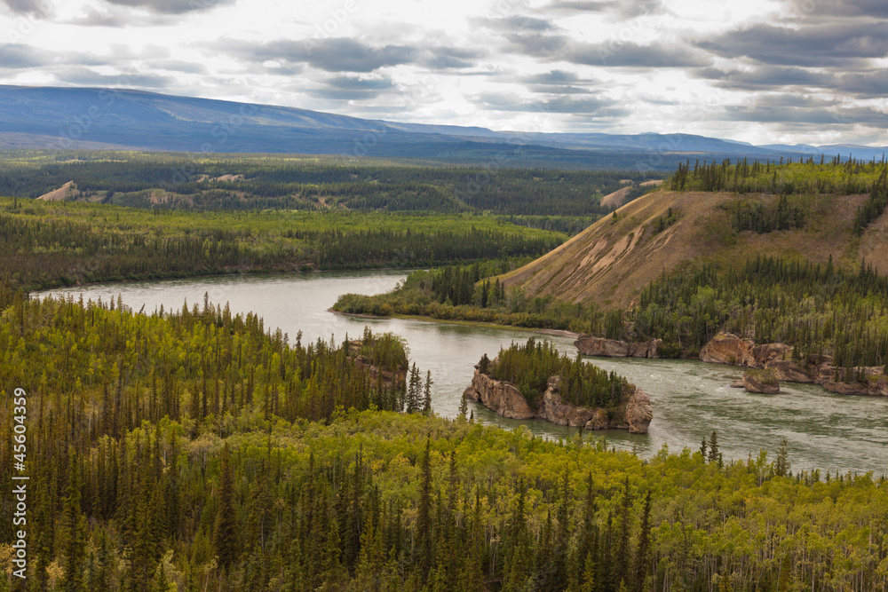 Five Finger Rapids of Yukon River Yukon T Canada