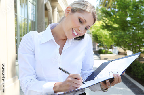 Pretty Blonde Business Woman