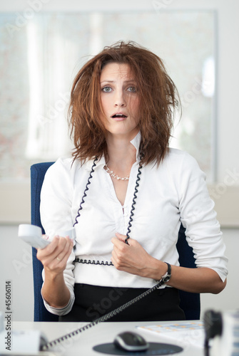Verzweifelte Businessfrau