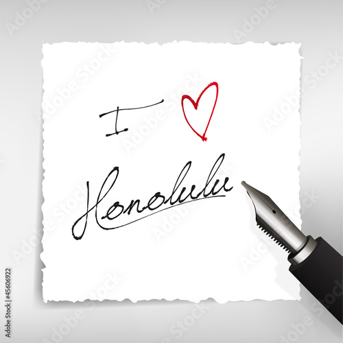 I love Hawaii