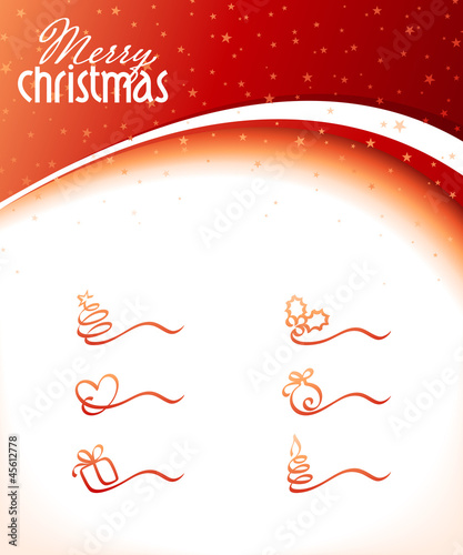 Christmas design elements. Vector illustration.