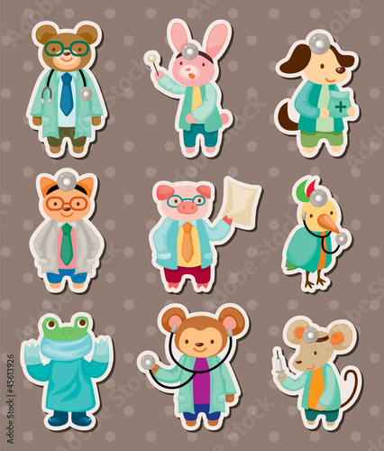 animal doctor stickers