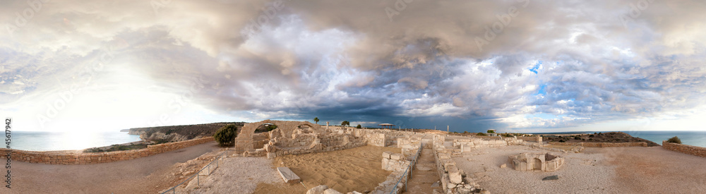 Panoramic view of ancient Kourion