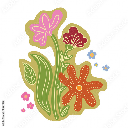 Abstract floral background