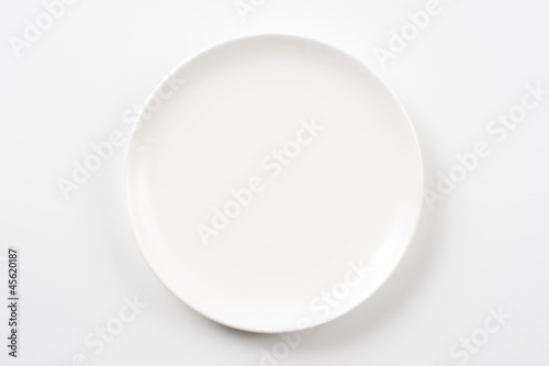 Print op canvas 白色の皿のクローズアップ