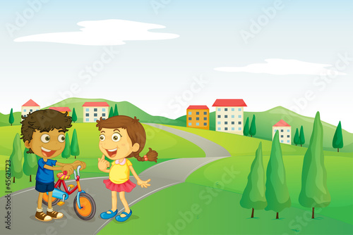 kids and road