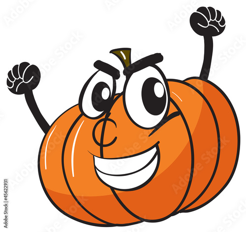 smiling pumpkin face
