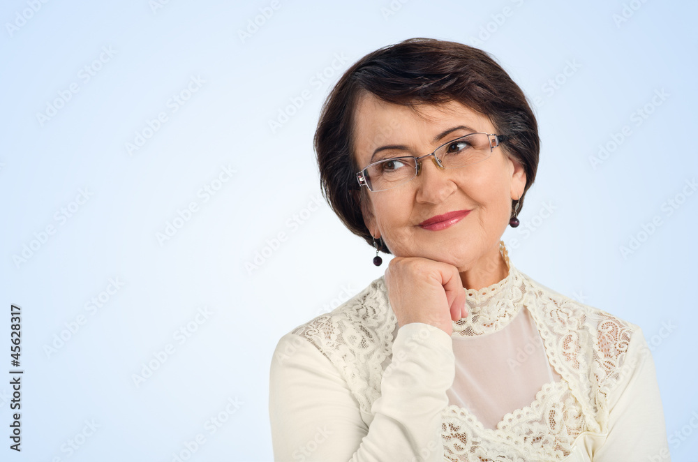 Portrait of success senior woman