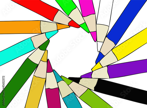 Pastelli di legno colorati