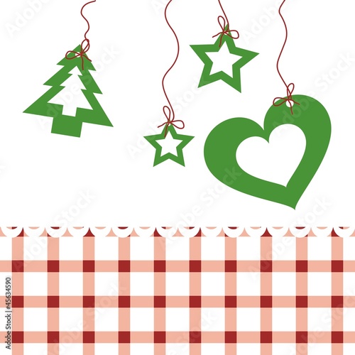 Christbaumschmuck mit Karodecke