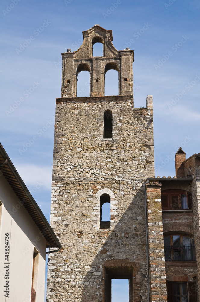Belltower of St. Bernardino. Narni. Umbria. Italy.