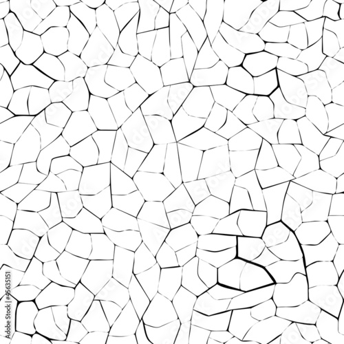 Seamless silhouette cracked ground background.