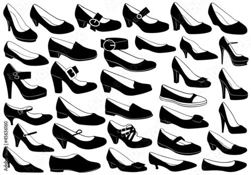 Shoes illustration set © DeCe