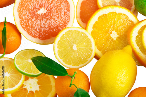 Papier peint Mix of sitrus slice