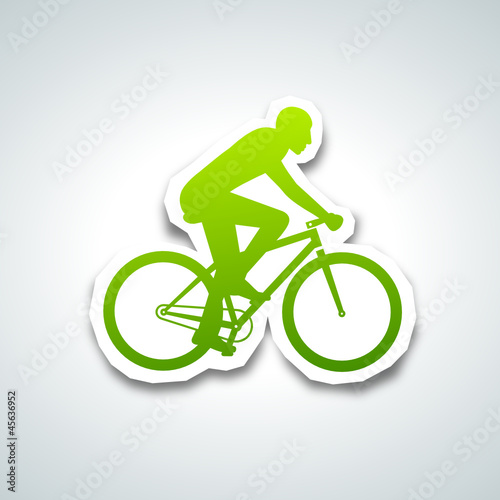 green biker