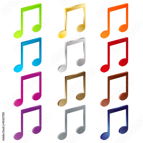 Noten Icons Sammlung