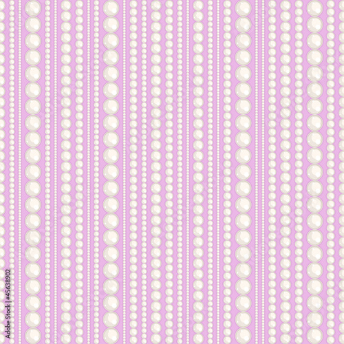 Seamless pattern with pearl thread