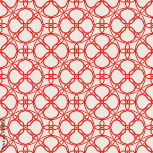 Seamless pattern with bound red threads