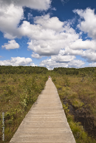 Path and blue sky