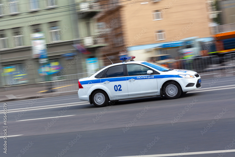 Russian police car Russian police car