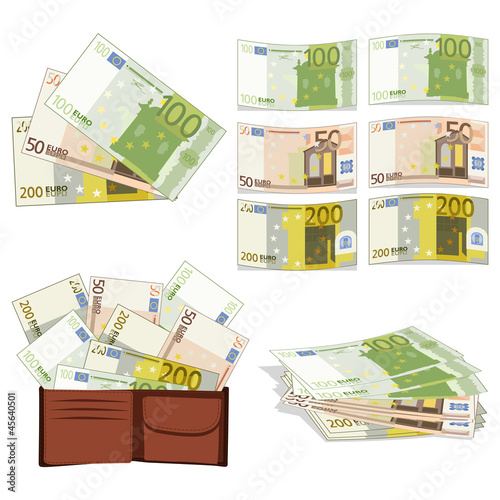 Euros en diferentes presentaciones