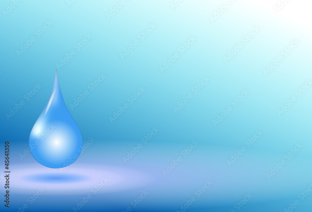 Wassertropfen Hintergrund Querformat blau Wassertropfen Hintergrund Querformat blau