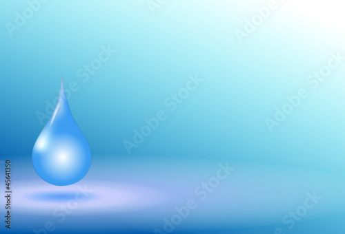 Wassertropfen Hintergrund Querformat blau