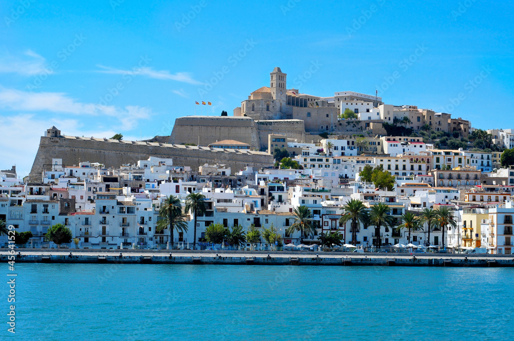 Dalt Vila, the old town of Ibiza Town, in Ibiza, Balearic Island