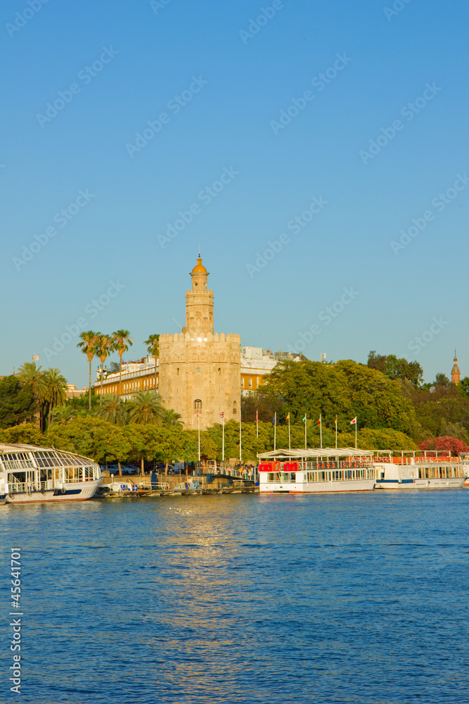 Fototapeta premium cityscape of Sevilla, Spain