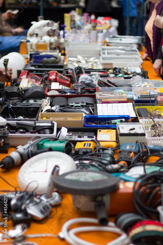 Different tools on the flea market