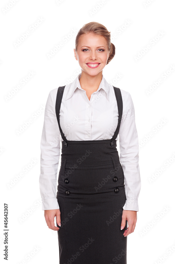 portrait of friendly secretary