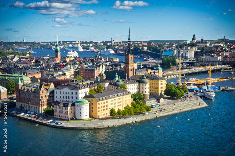 Panorama of Stockholm Old City, Sweden