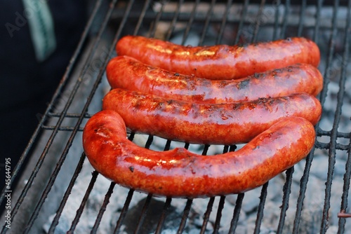 Sausages on the bbq