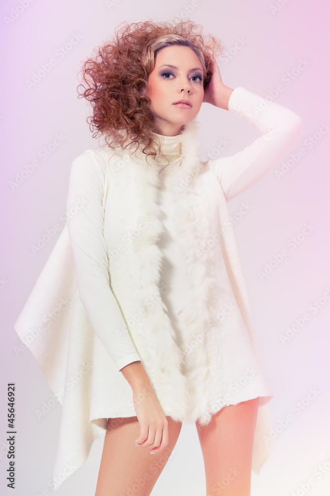 Wool on pink Wool on pink