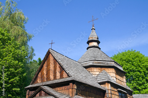 Ancient small wooden church