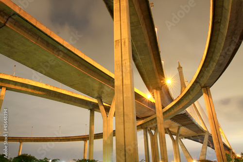 Photography Concrete highway overpass