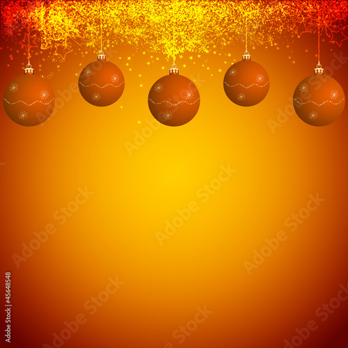 bright orange christmas background