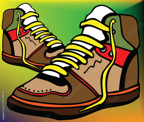 Sport shoes illustration