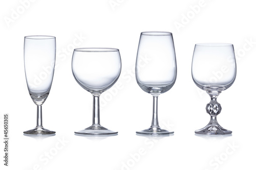 Clean empty glassware