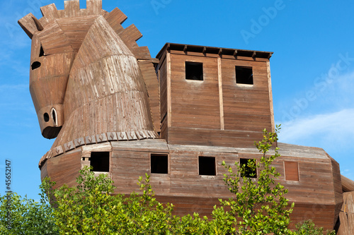 Trojan Horse located in Troy, Turkey