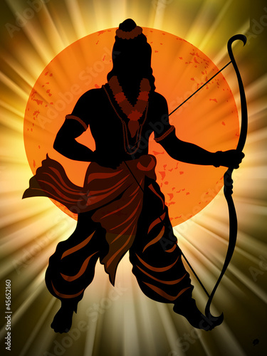 Dussehra festival background. EPS 10.