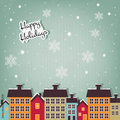 happy holidays card